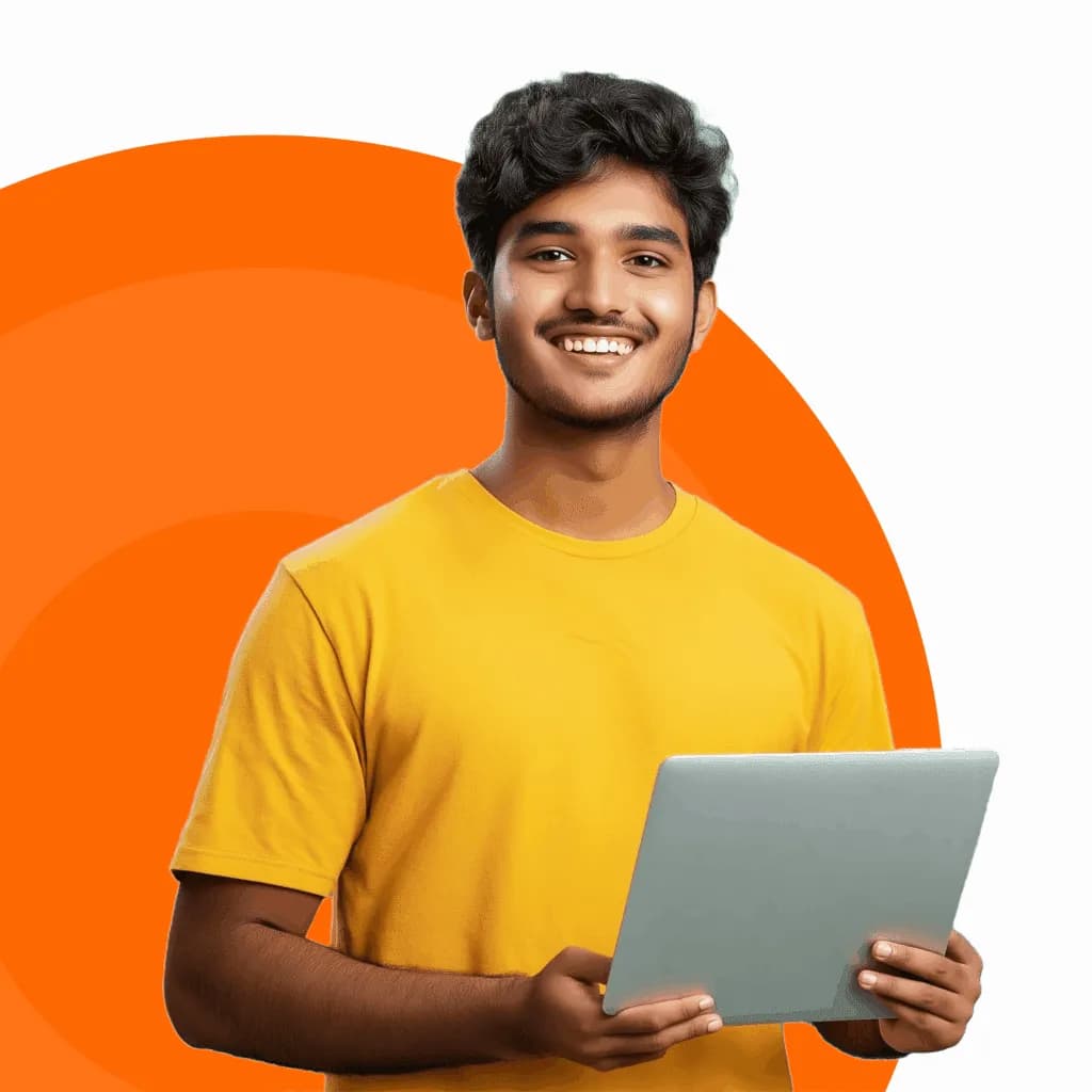 Professional working on laptop